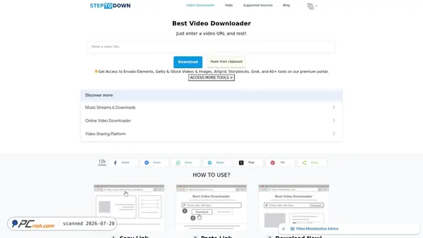 steptodown.com screenshot