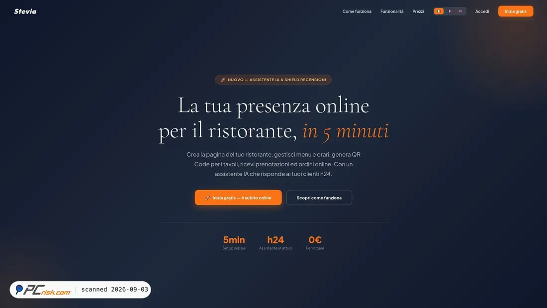Screenshot von stevia-web.netlify.app