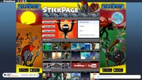 Zrzut ekranu stickpage.com