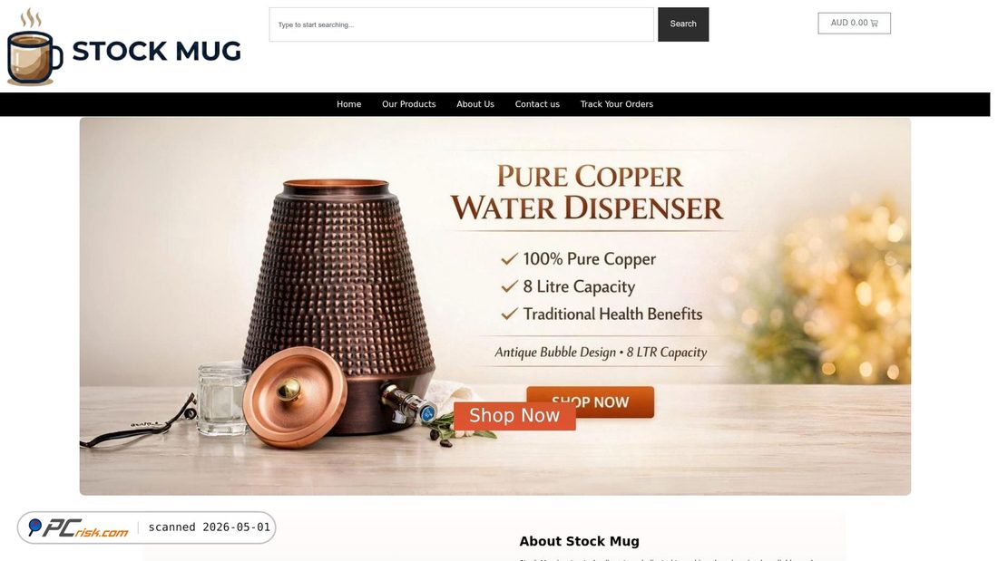 Captura de pantalla de stockmug.com