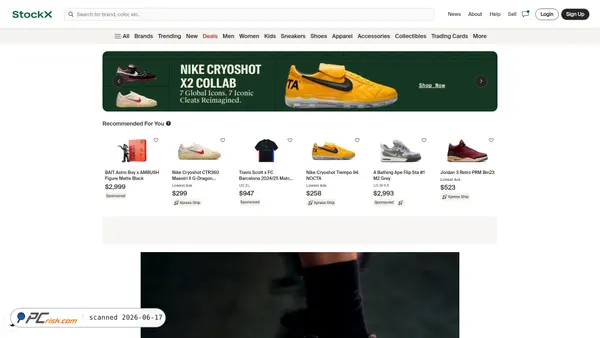 stockx.com screenshot