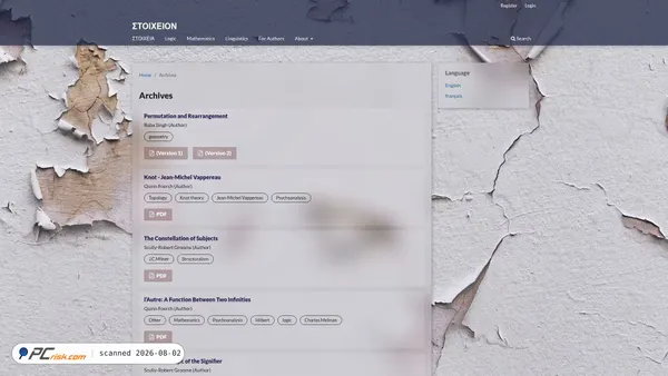 stoicheion.org screenshot