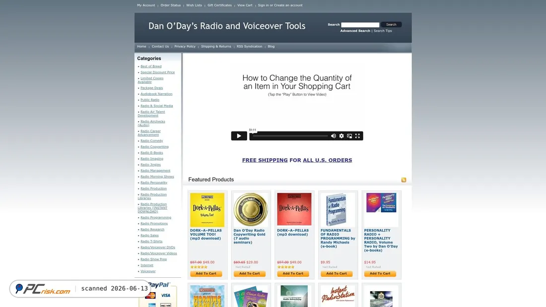 Screenshot of store.danoday.com