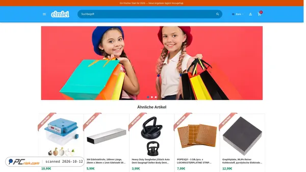 Screenshot van store.elmleigha.com