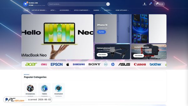 store.globallinknepal.com screenshot