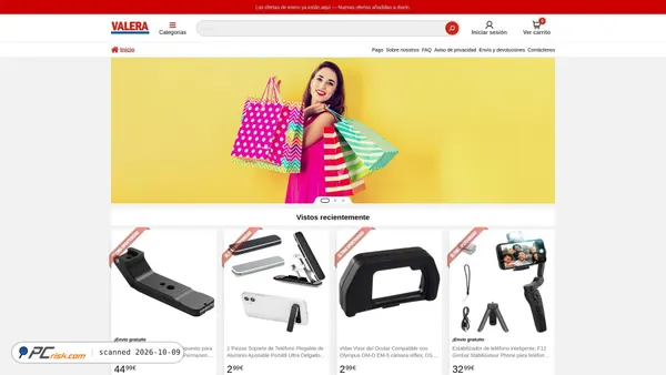 Screenshot di store.valegroven.com