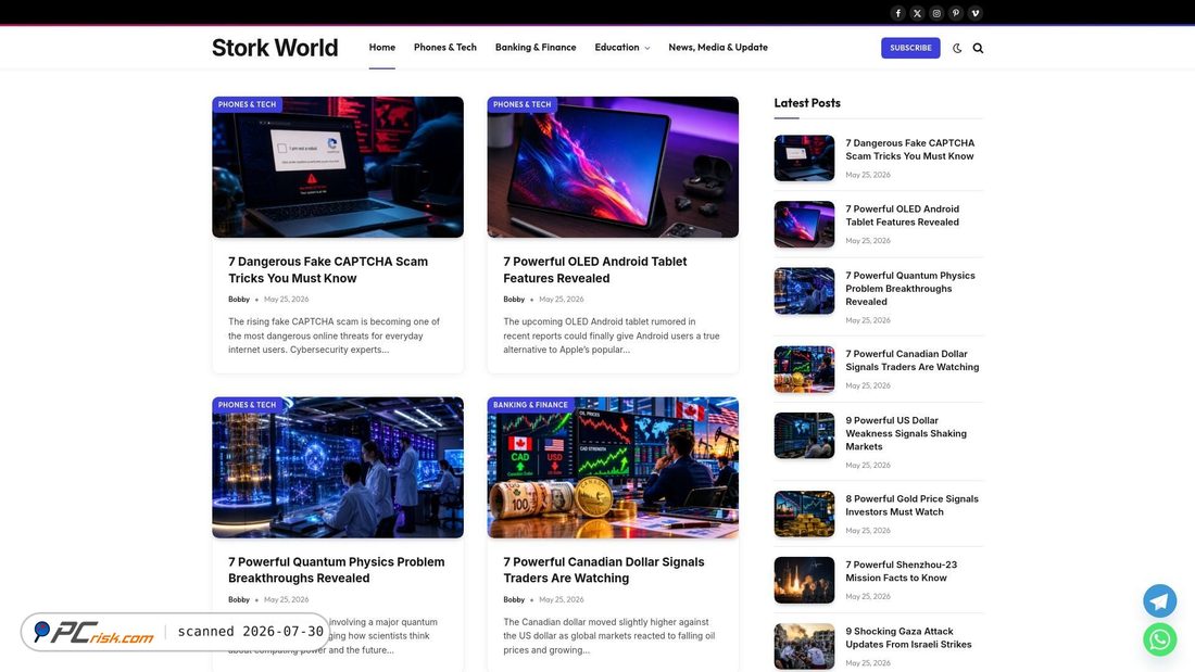 Screenshot of storkworld.com