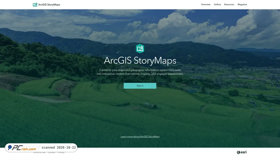 Zrzut ekranu storymaps.arcgis.com