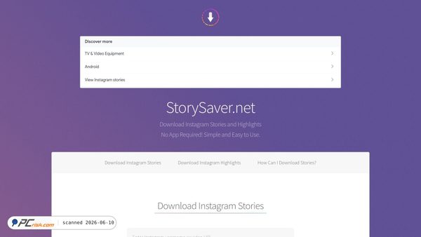 storysaver.net screenshot
