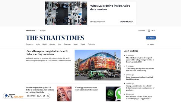 straitstimes.com screenshot