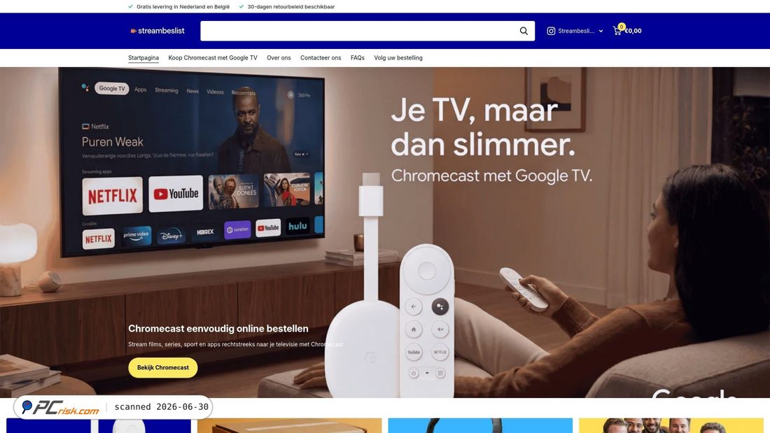 Screenshot di streambeslist.nl