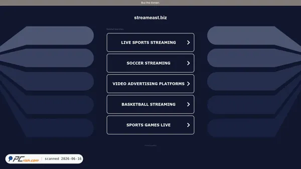 streameast.biz screenshot