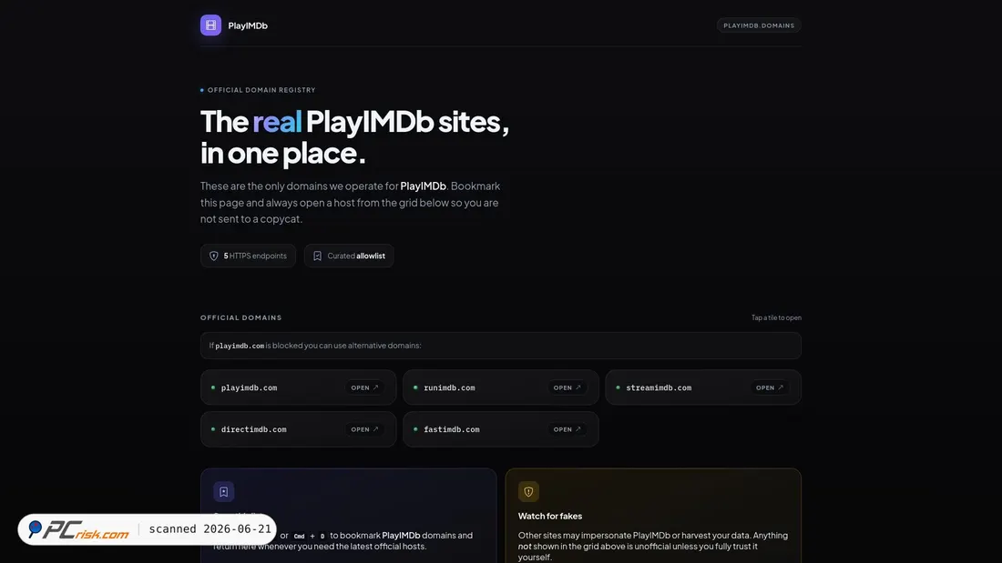 Screenshot of streamimdb.com