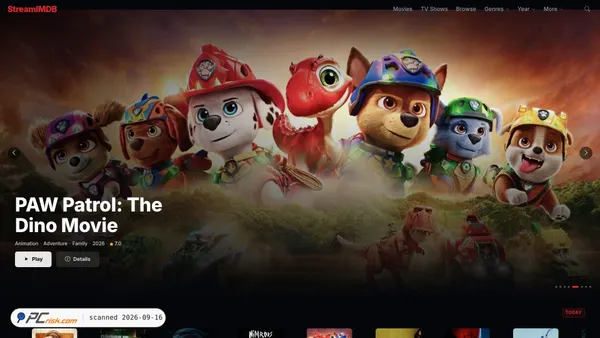 Screenshot di streamimdb.ru