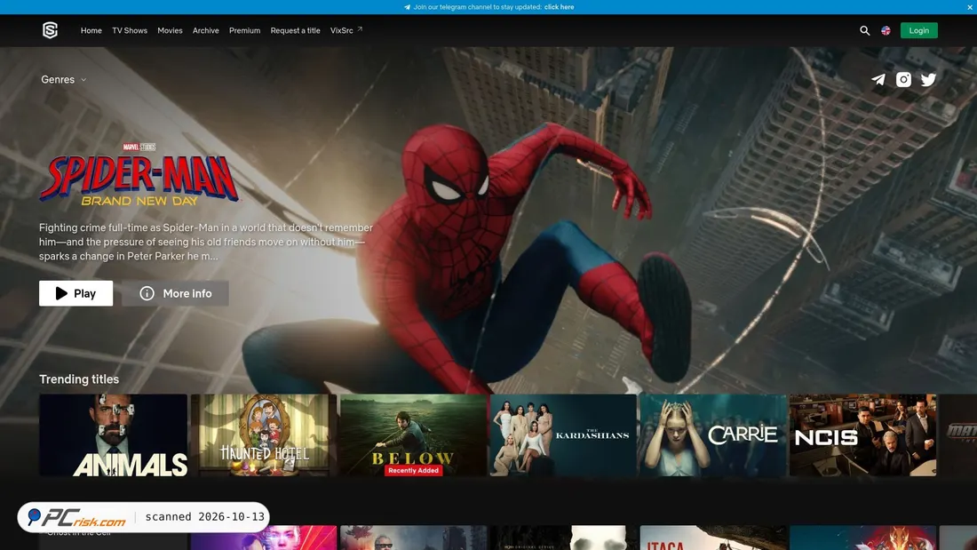 Screenshot van streamingunity.vip