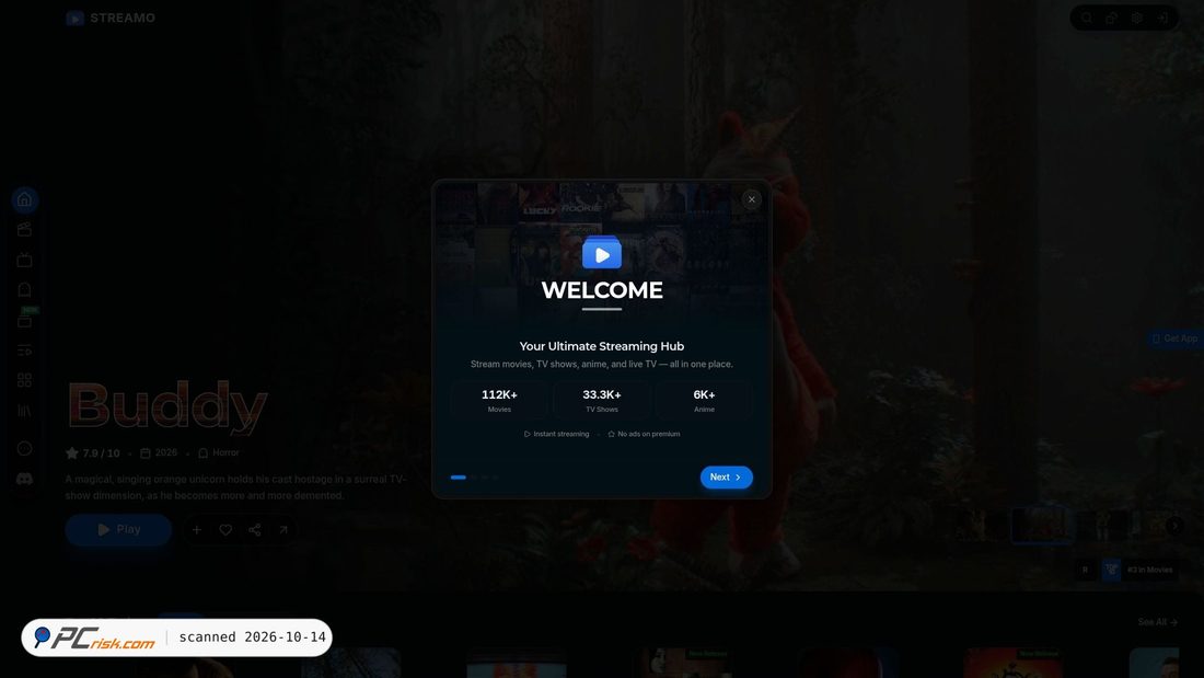 Screenshot of streamo.pro