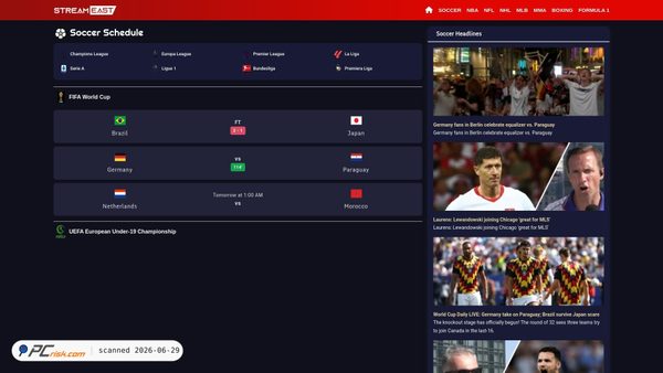 streamseast.is screenshot