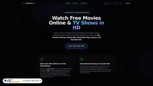 streamwave.xyz Screenshot
