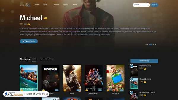 streamx.me screenshot
