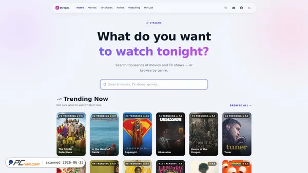 streamxtv.tech screenshot