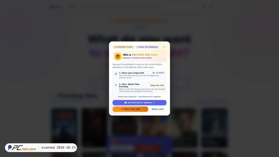 Capture d’écran de streamxtv.tech