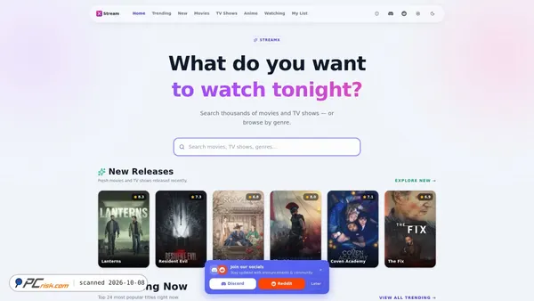 streamxtv.tech Screenshot