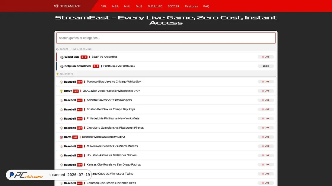Screenshot of streamymax.com