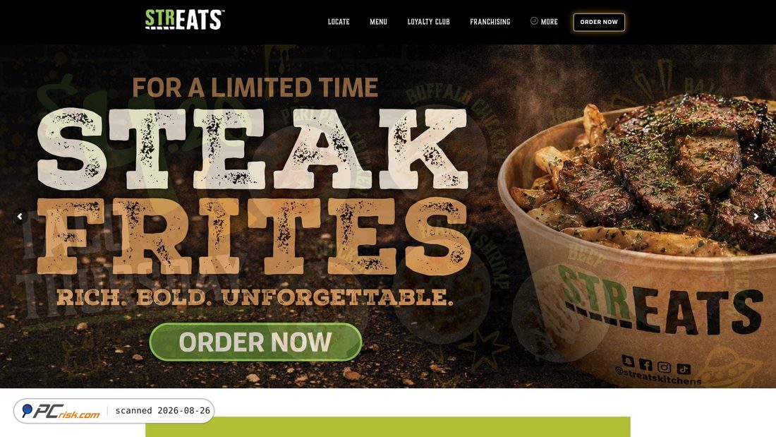 Screenshot von streatskitchens.com
