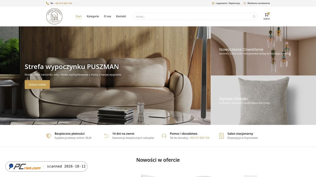 Captura de ecrã de strefawygodywszprotawie.pl