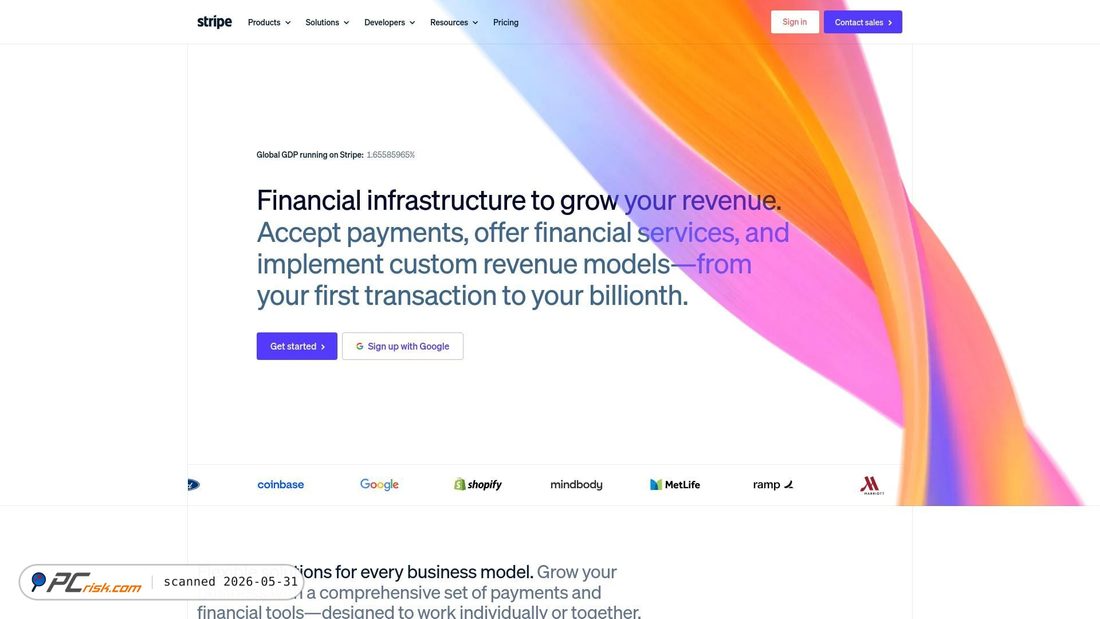 Screenshot of stripe.network