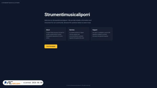 strumentimusicaliporri.com screenshot
