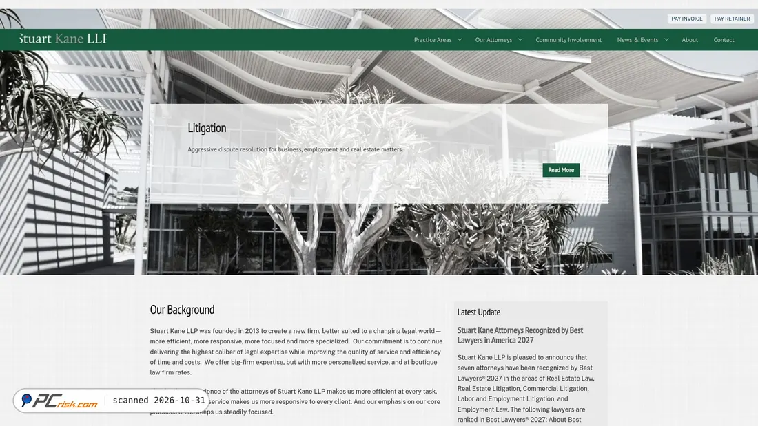 Screenshot von stuartkane.com