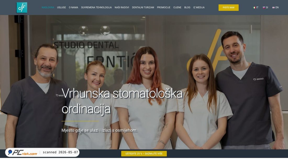 Screenshot di studiodental-frntic.com