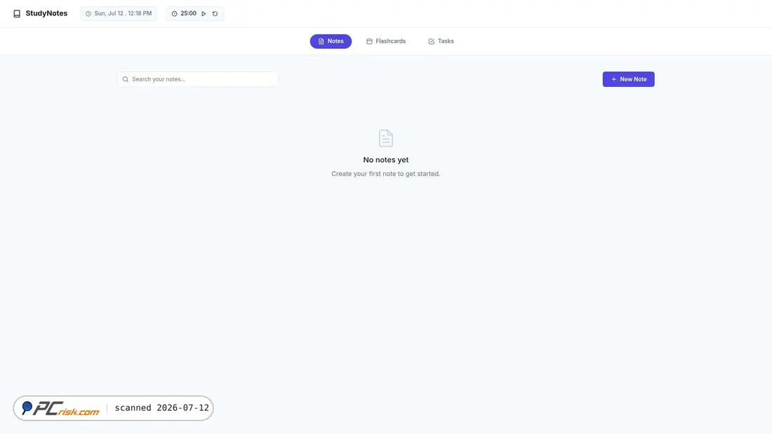 Screenshot of studynotes.top