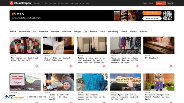 stumbleupon.com screenshot