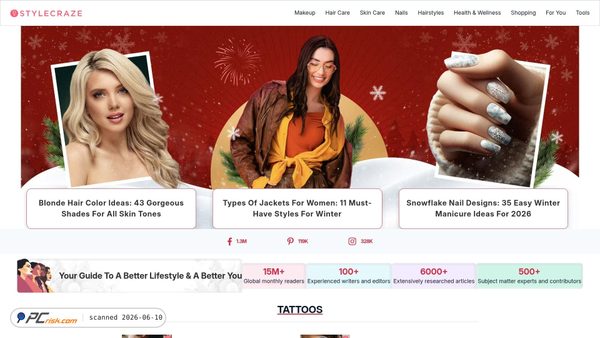 stylecraze.com screenshot