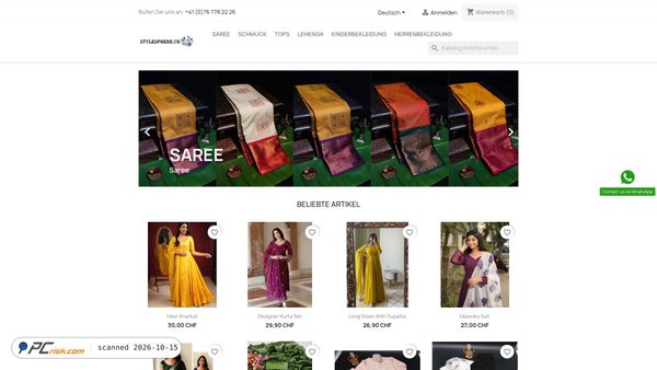 Screenshot di stylesphere.ch