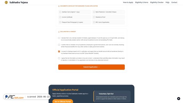 subhadrayojanain.com screenshot