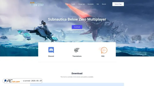 subnauticamultiplayer.com screenshot