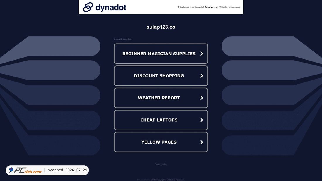 Screenshot of sulap123.co