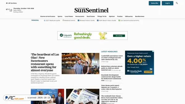 Screenshot di sun-sentinel.com