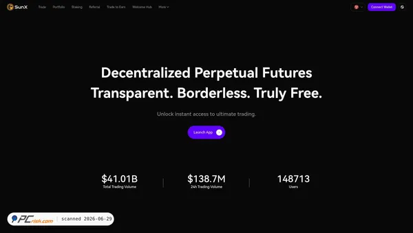 sunperp-dex.com screenshot
