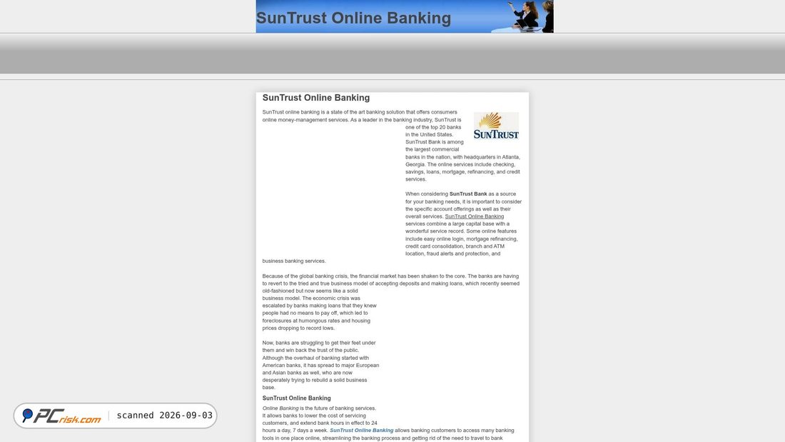 Screenshot van suntrust-onlinebanking.blogspot.com