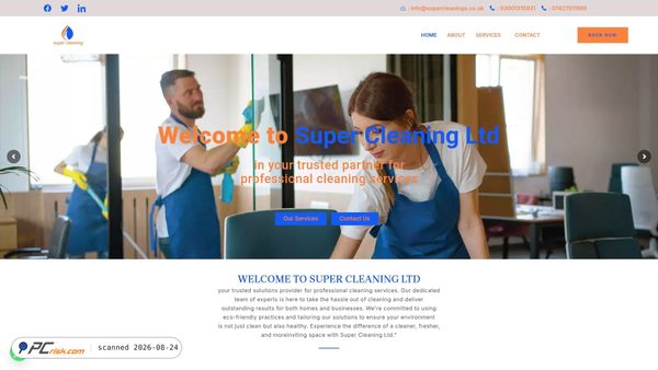 supercleanings.co.uk screenshot