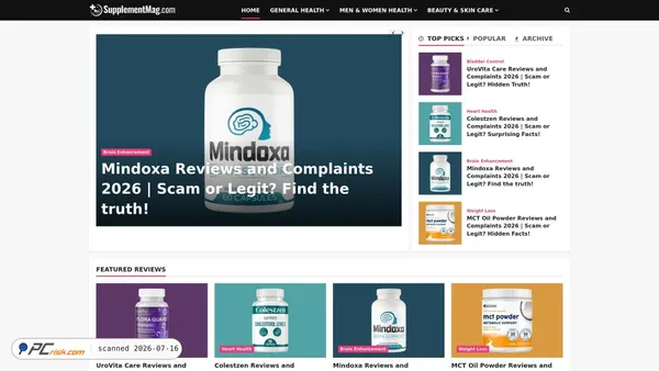 supplementmag.com screenshot