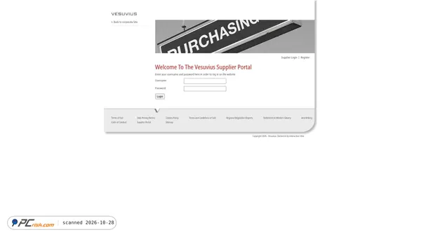 Captura de supplier.vesuvius.com