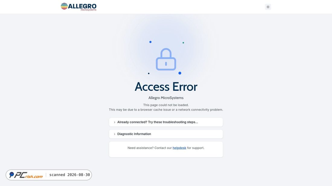 Screenshot of support.allegromicro.ai