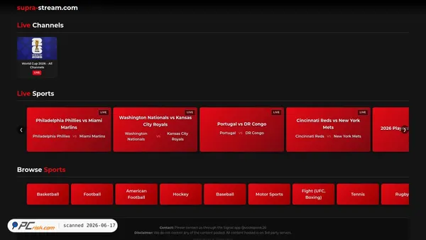 supra-stream.com screenshot