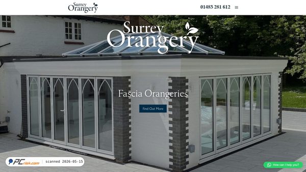 surreyorangery.co.uk screenshot