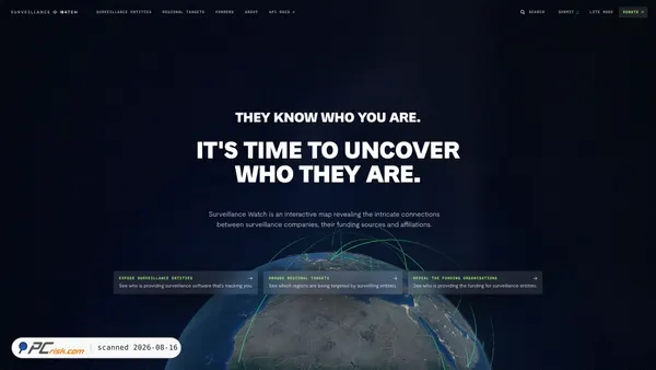 surveillancewatch.io screenshot